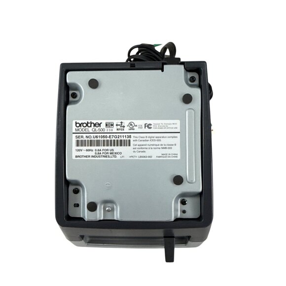 Brother QL-500 Label Thermal Printer USB DK Rolls P-touch with Power Cord - Picture 8 of 9